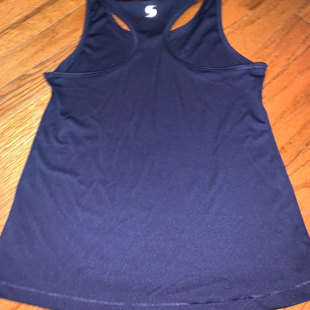Soffe Racerback Navy Tank Top - Picture 2 of 3